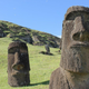 Easter Island statues, or moai.
